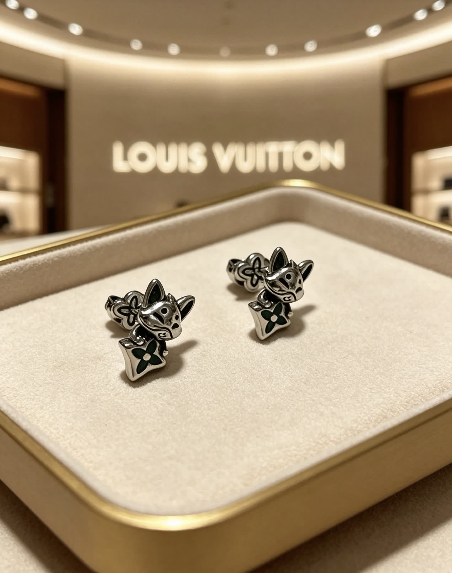 Louis Vuitton Fox Earrings